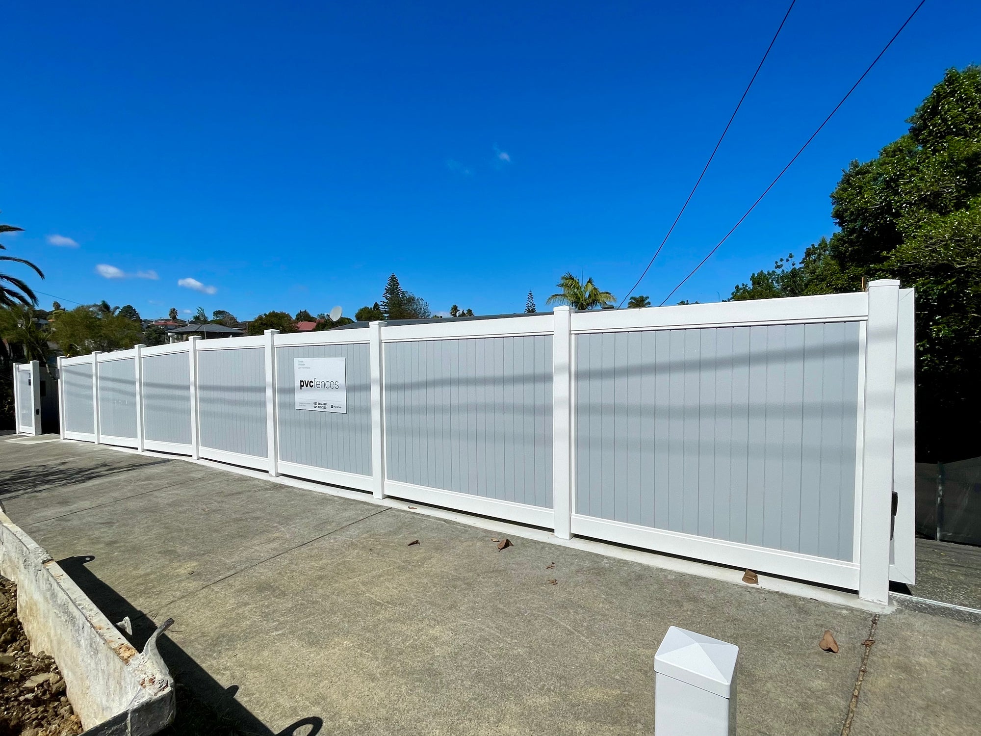 PVC Privacy Fence System: Line Post 1.8m